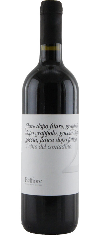 Il vino del contadino rosso